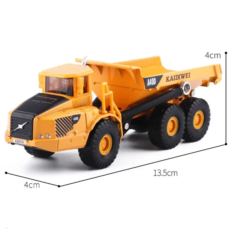 

Alloy 1:87 Scale Dump Truck Diecast Construction Vehicle Cars Lorry Toys Model E06F