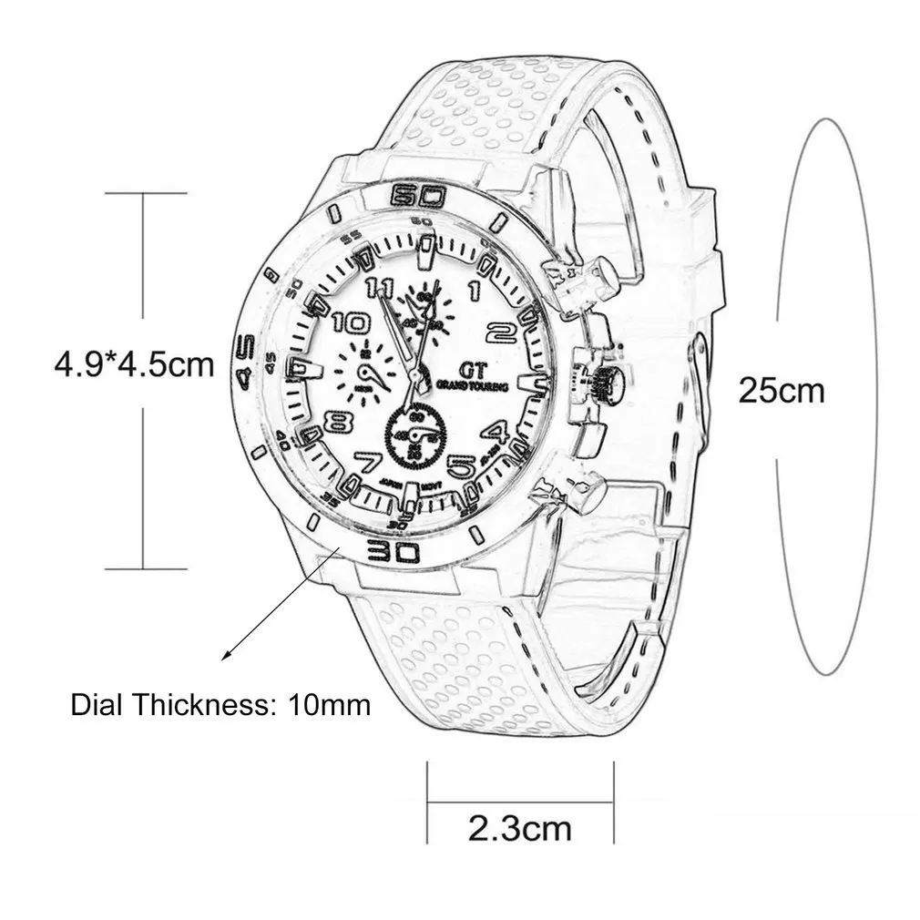 

Fashion Design Male Wristwatch Fashion Stainless Steel Sports Quartz Watches Man's Sports Watch Water Resist Fashion Trend
