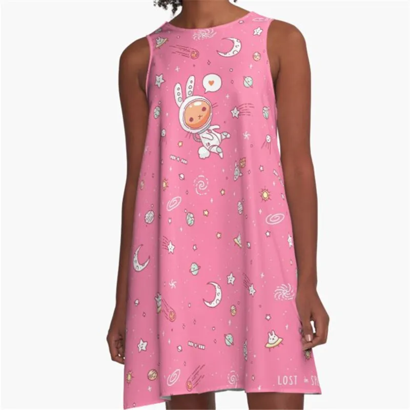 

Fashion Women summer dresses Magic forest Printed A-Line Boho Dress for women harajuku Sexy ladies mini short beach dress