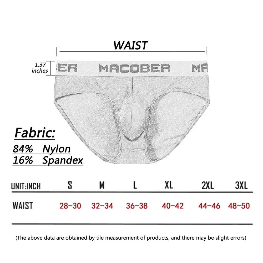 Men Bikini Underwear Sexy Low Rise Briefs  Bamboo Fiber Seamless Breathable Underwear 1 PCS