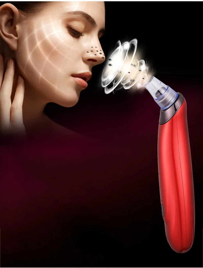 Blackhead Remover Vacuum Suction Face Deep Pore Cleaner Electric Acne Pimple Remover Tool Dark Spot Remover for Face Beauty Tool