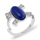 Кольцо Дневники вампира, дневники Елены, солнцезащитное кольцо, классический дизайн, кольцо с синим камнем для женщин, модные аксессуары