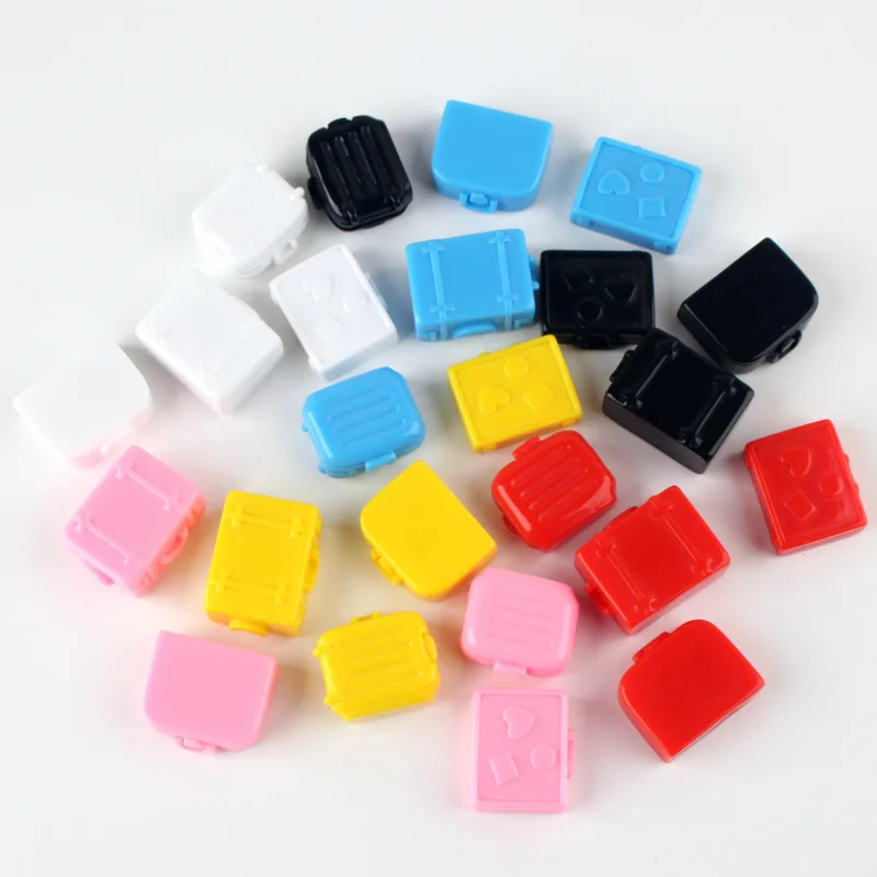 

10Pcs Miniature Cute Traval Case Resin Cabochons DIY Crafts Fairy Garden Micro Dollhouse Accessories Mini Play Toys Home Decor