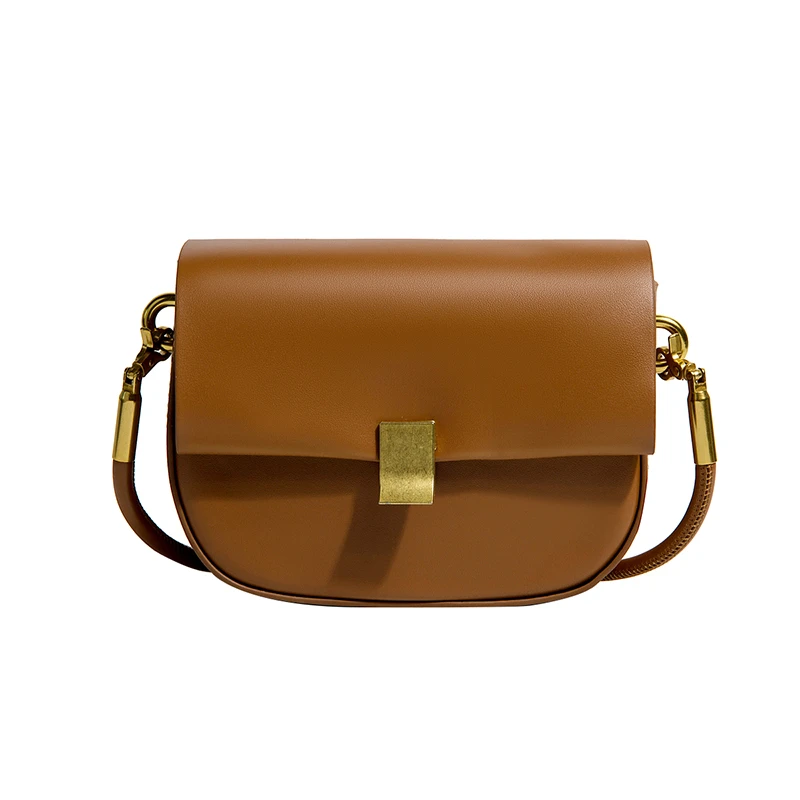 

Korean Women's Solid Color Crossbody Saddle Bag 2021 New Fashion All-match Casual One Shoulder Phone Pack Saz5