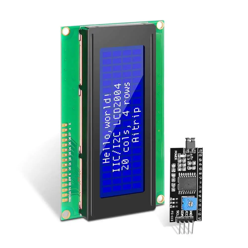 ЖК дисплей 2004 дюйма IIC/I2C 20x4 5 В символьный синий экран с подсветкой IIC I2C для