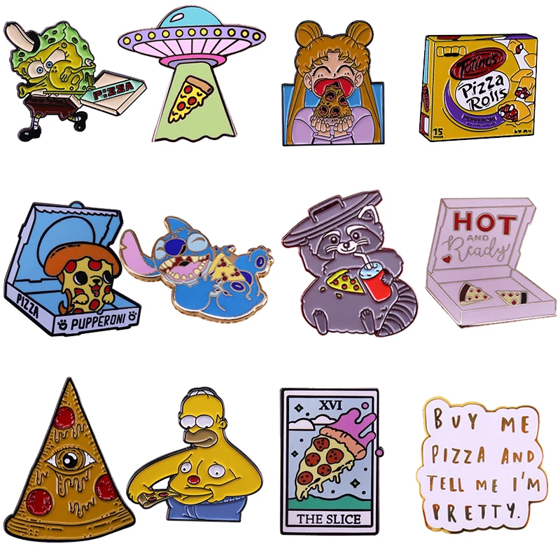 Коллекция булавок для пиццы кусочки Таро карты куклы горячий и готовый тотино