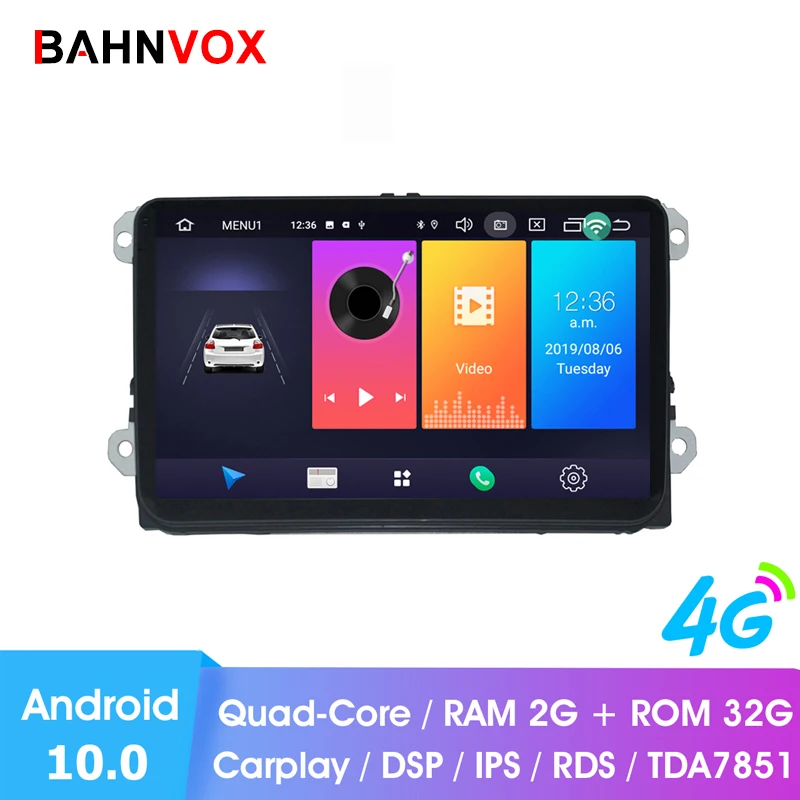 Автомагнитола RAM2G 9 дюймов мультимедийный DVD плеер на Android 10 0 с GPS для VW Passat B6 CC Polo GOLF