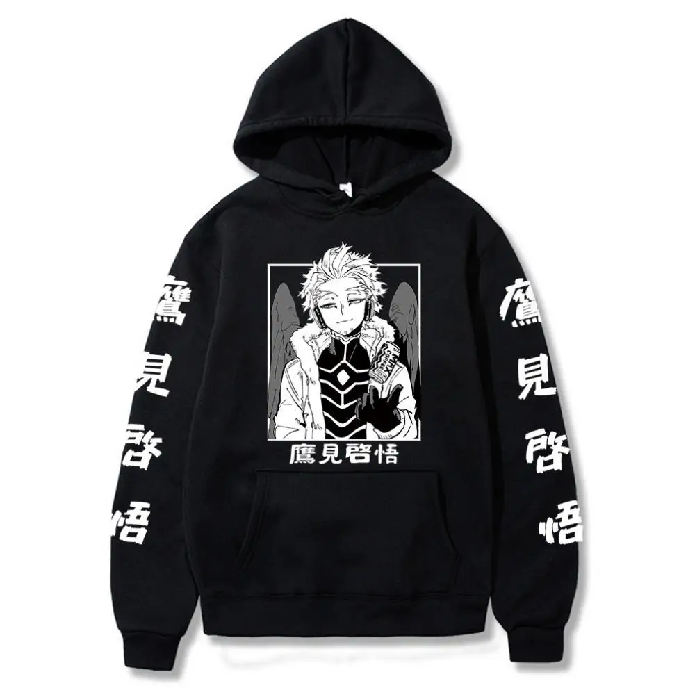 

New Anime My Hero Academy Hawks Todoroki Hoodie Men/Women Casual Student Sweatshirt Streetwear Harajuku Unisex Pullover Tee Top