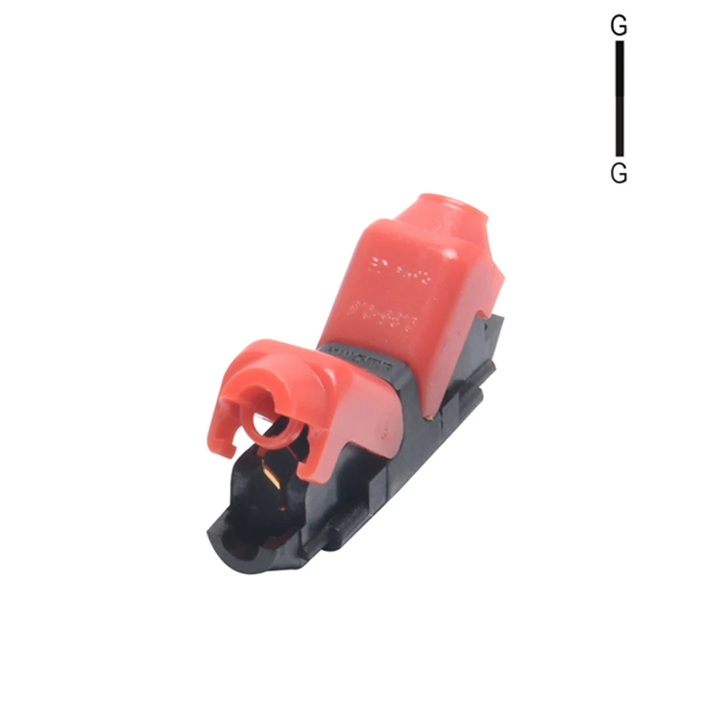 I type 1pin red 5 шт. I/T тип 1pin 2pin Быстрый Сращивание проволочный замок на скотче разъем для клемм обжимной 22-18AWG проводки светодиодные ленты автомобиля аудио кабель - Цвет: I type 1pin red
