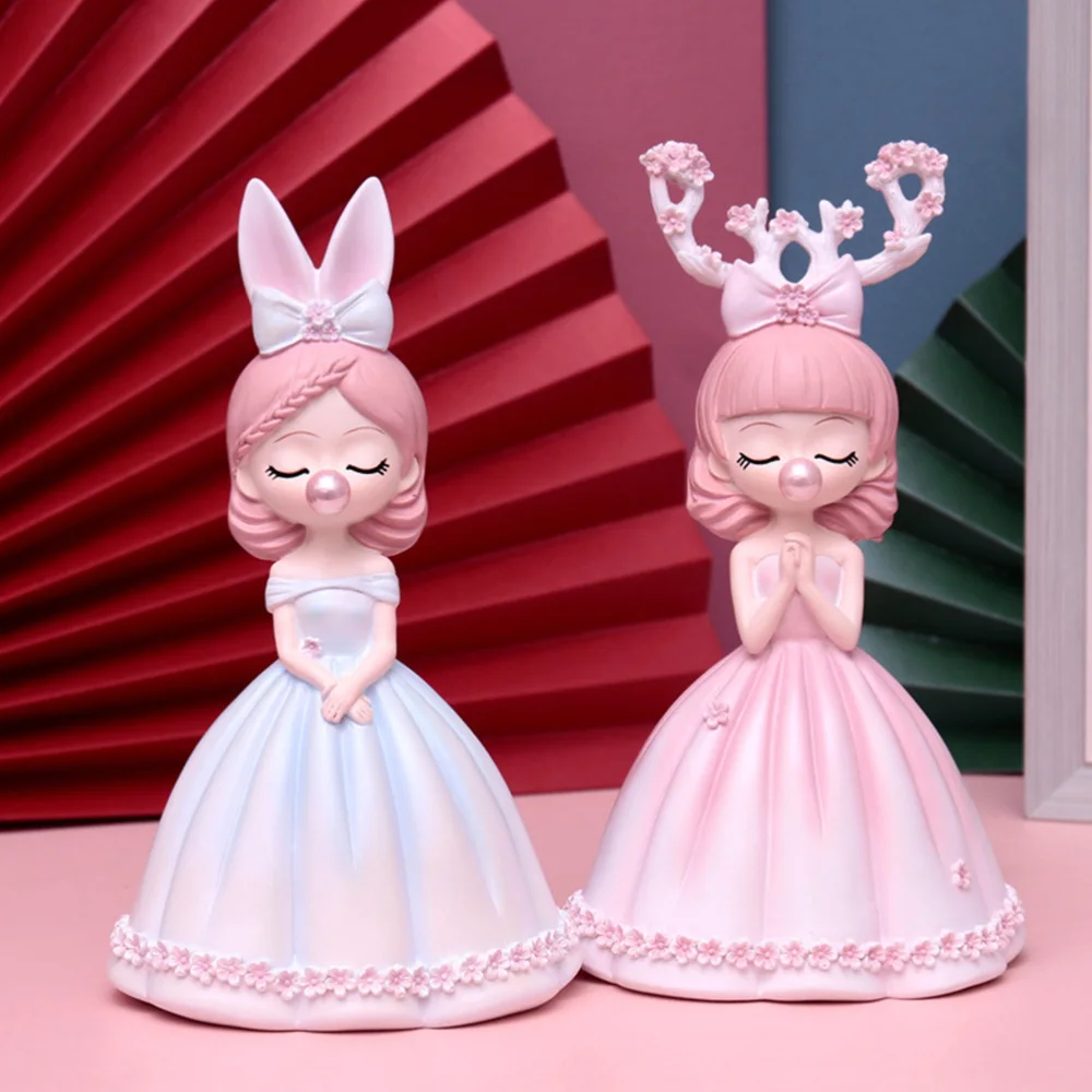 

1pc Adorable Bubble Girl Decor Gift Lightweight Decor Resin Ornament