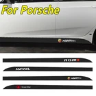 Наклейки в полоску на дверь автомобиля, 2 шт., наклейки для Cayenne 958 944 996 997 911 971 9YA Macan Design Panamera Boxster 986 Cayman