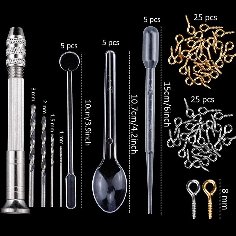 98 шт. силиконовые литые формы и инструменты набор с черной сумкой для хранения DIY