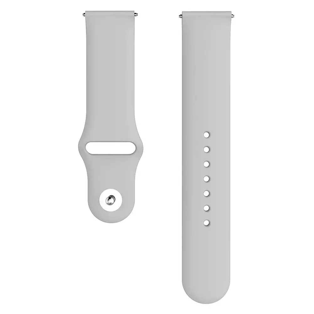 Grey Цветной мягкий силиконовый сменный ремешок для Garmin Vivoactive3 Vivomove HR, умный Браслет для Garmin Vivoactive 3, ремешок для часов - Цвет ремешка: Grey