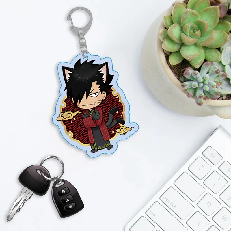 

Cute Cartoon Keychain Volleyball Boy Key Chain Ring Anime Haikyuu Volleyball Junior Acrylic Peripheral Keychain Pendant