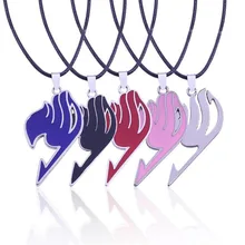 1 Pcs Cool Alloy FAIRY TAIL Anime Action Figure Toys Cosplay Cartoon Fairy Tail Guild Logo Tattoo Pendant Necklaces Kids Toys