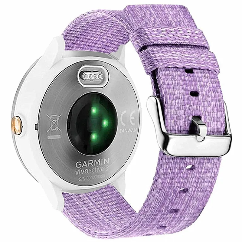 

Ремешок холщовый для Garmin CAME Voviactive 3/3 Music Galaxy Watch 3 45 мм 41 мм Active 2, нейлоновый браслет для Galaxy Watch 4, 22 мм 20 мм