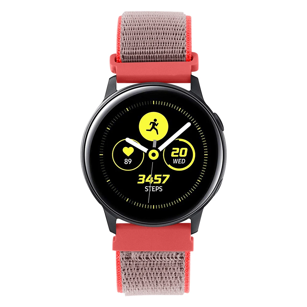 20 мм ремешок для часов Quick Release для samsung Galaxy Watch Active 2 Band Galaxy 42 мм ремешок Classic gear S2 спортивные часы с нейлоновым ремешком