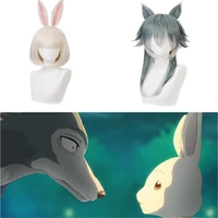 hot new anime beastars wig cosplay costumes props timber wolf little white rabbit wig