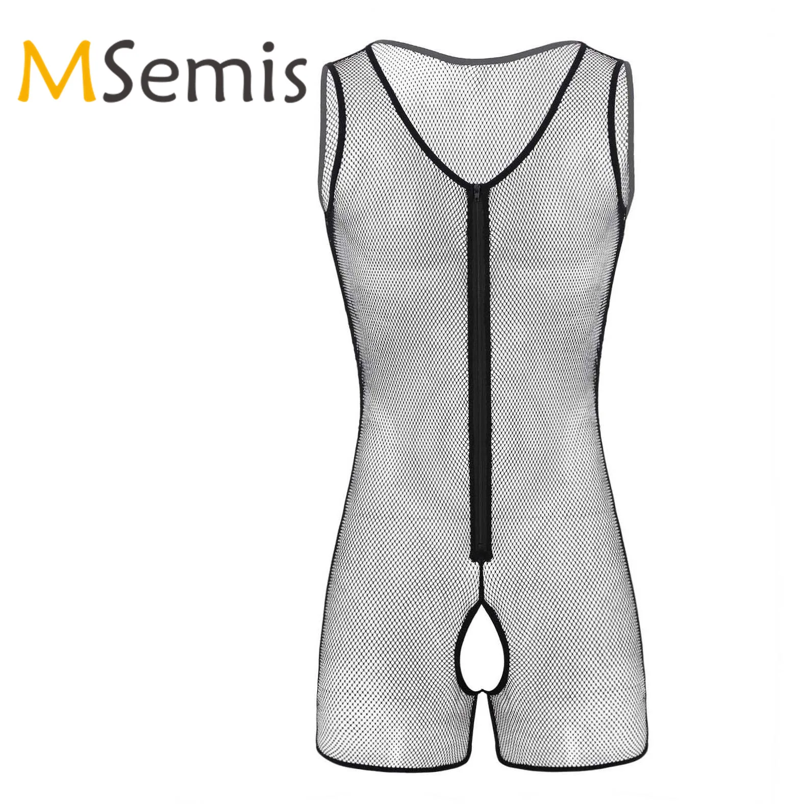 Мужское нижнее белье трусики купальник прозрачная в крупную сетку наряд u