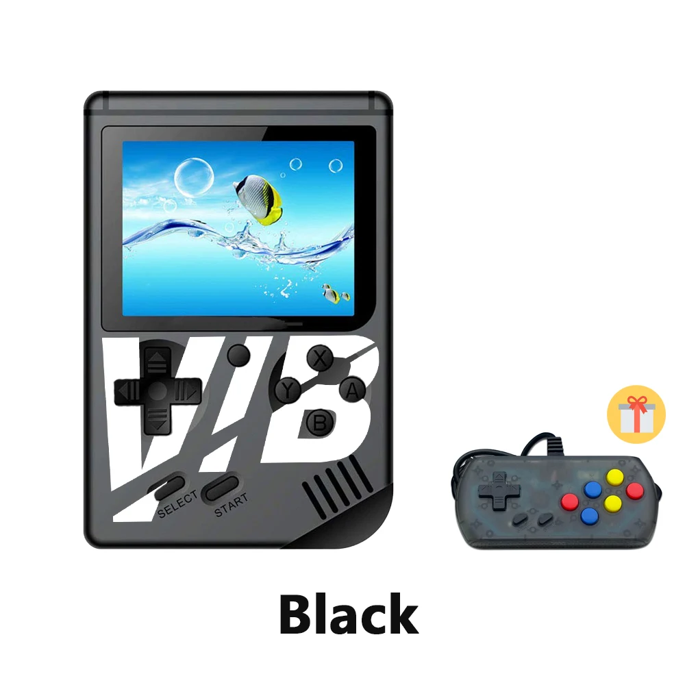 New Super VIB Vibration Games Retro Video game handheld game console Built-in 8 Bit 30 VIB game Mini consola portatil gift - Цвет: Vib-Blalack