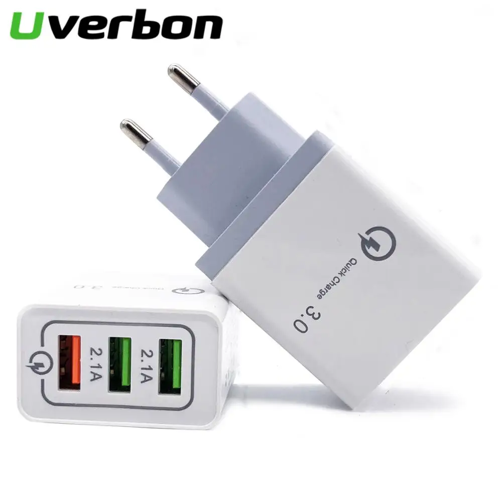 Универсальное быстрое зарядное устройство USB 18W 3,0 5 V/3A для Iphone X 7 8 Plus EU US Plug для мобильного телефона быстрое зарядное устройство для Samsug S9 huawei P20
