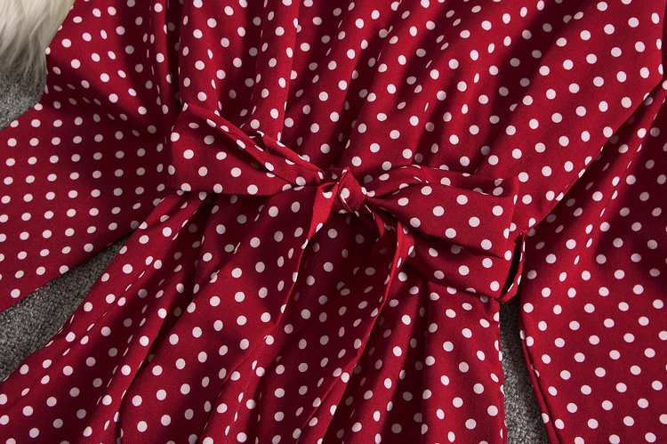 Женское шифоновое платье ALPHALMODA с длинным рукавом трапециевидного силуэта в