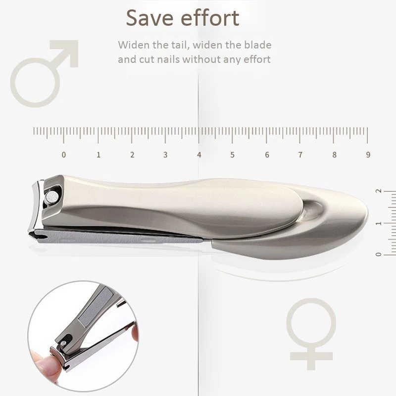 

Nail Toe Clipper Cutter Trimmer Scissor Stainless Steel Manicure Pedicure Tool