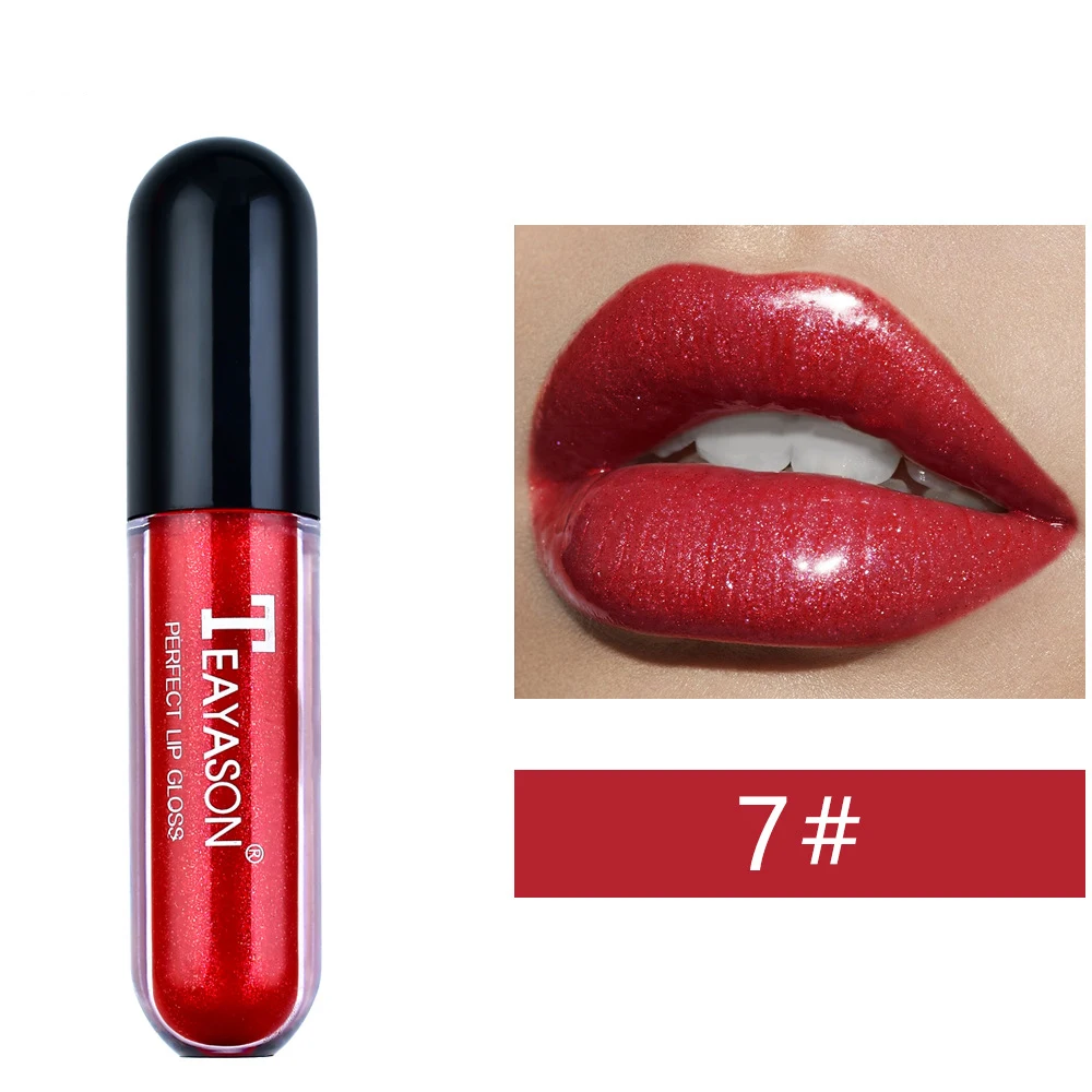1 шт. Блестящий Блеск для губ зеркальный увлажняющая жидкая губная помада