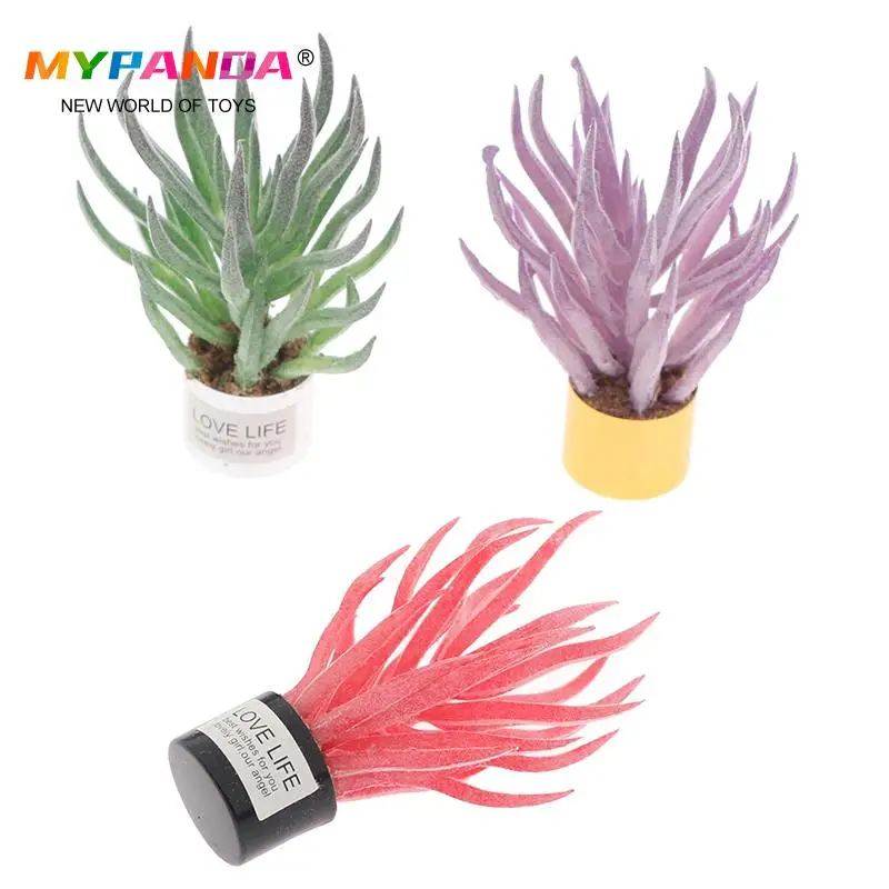 

1:12 Dollhouse Miniature Simulation Potted Plant Pot Green Plant Home Garden Decoration Furniture Toy