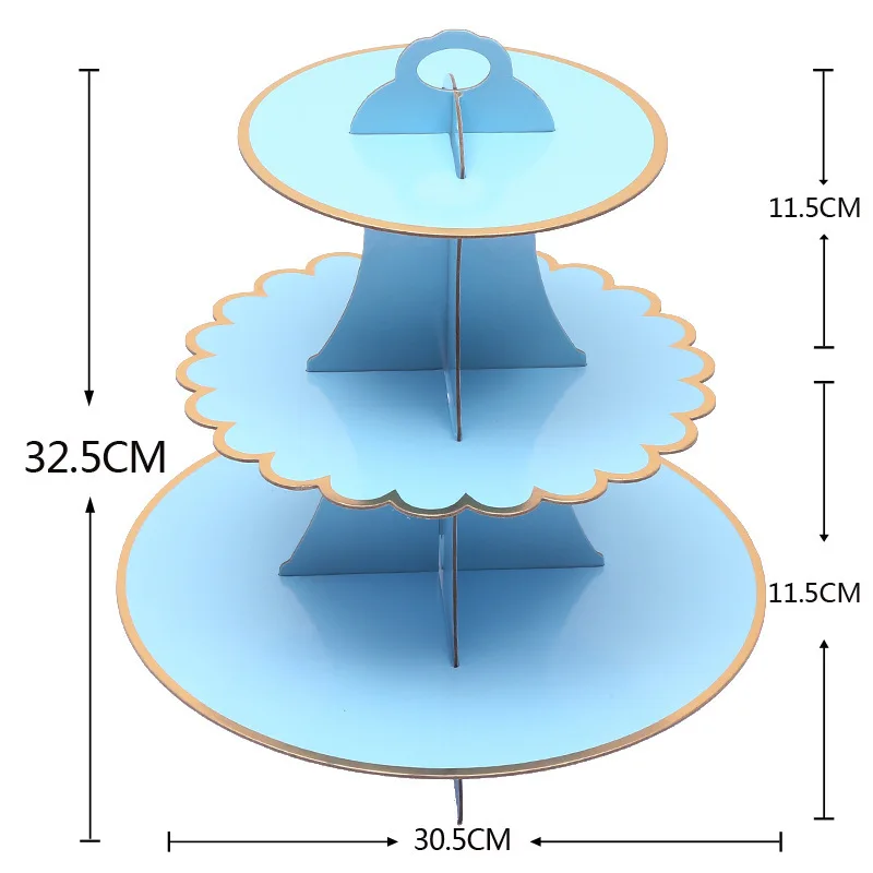 1 шт. 3-слойный одноразовый круглый кекс десерт сделай сам картон поделка песок