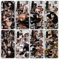 hot attack on titan manga phone case for huawei p50 p40 pro p30 lite p20 p10 mate 10 20 lite 30 40 pro cover coque shell
