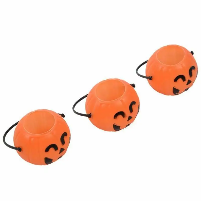 Хэллоуин ручной Тыква события декоративные реквизиты оранжевый тыква ведро