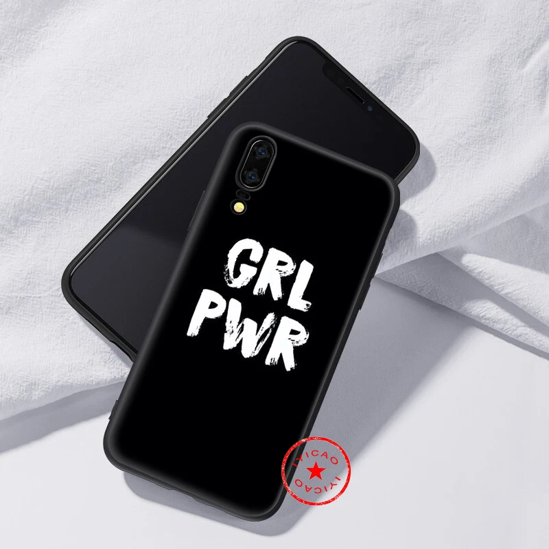 IYICAO Grl Pwr Girl Power Soft Case for Huawei P30 P20 P10 P9 P8 Lite Pro P Samrt Z Plus 2019 2018 2017 2016 2015 |