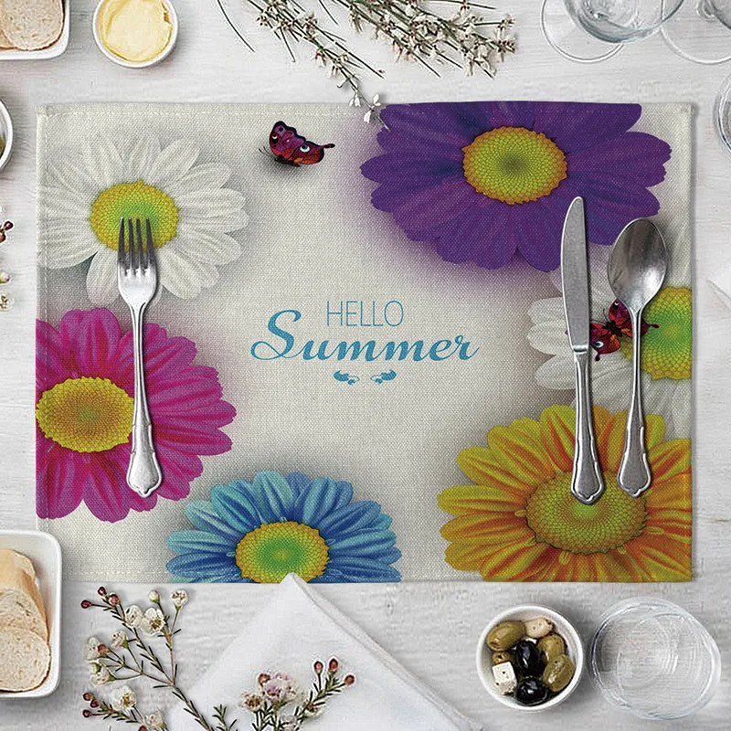 Ромашками Кухня обеденный Коврики на стол подставки под чашки подставка в стиле