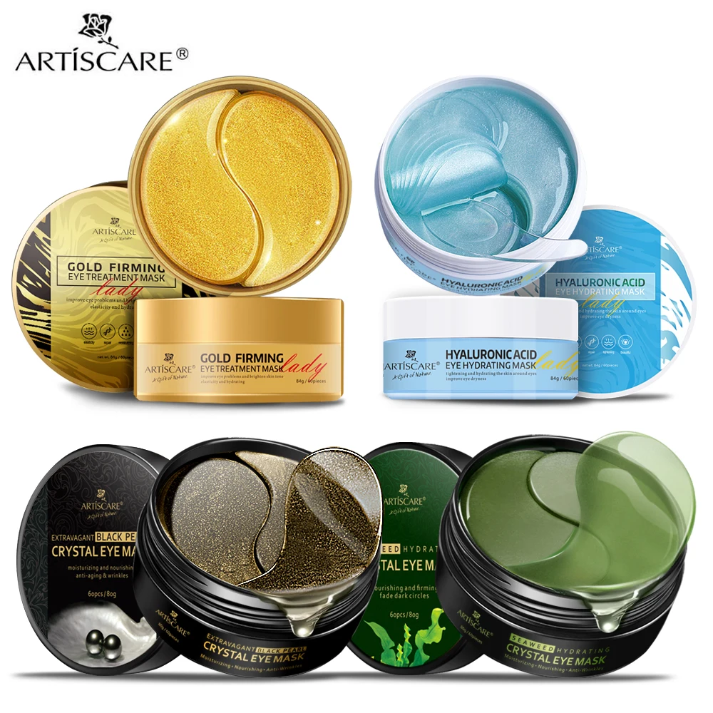ARTISCARE гиалуроновая кислота & золото морские водоросли черный жемчуг маска для
