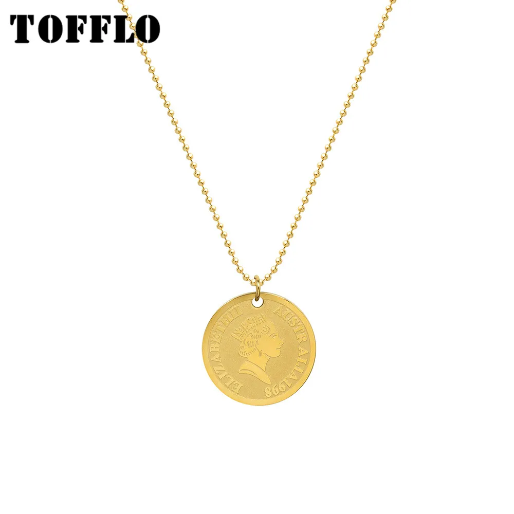 TOFFLO ювелирные изделия из нержавеющей стали цвета розового золота круглое