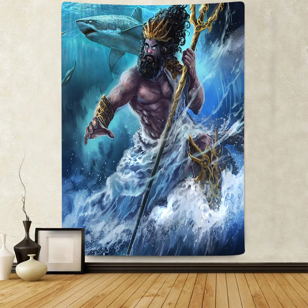 

Simsant Ocean Tapestry Skull Music Room Mural Game Wall Art Wall Hanging Tapestries for Living Room Home Dorm Decor