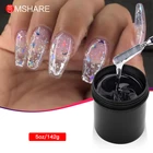 Прозрачный суперпрозрачный самовыравнивающийся гель MSHARE камуфляжной расцветки для наращивания ногтей УФ-полигель для ногтей 5 унций 142 г