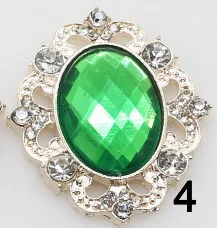 4 Ywxinxi Горячие 10 шт./lot25*30 металлический сплав стразы пряжка с плоской задней стороной для декорирования вестибюлей поделки Рождественские украшения аксессуары - Цвет: 4
