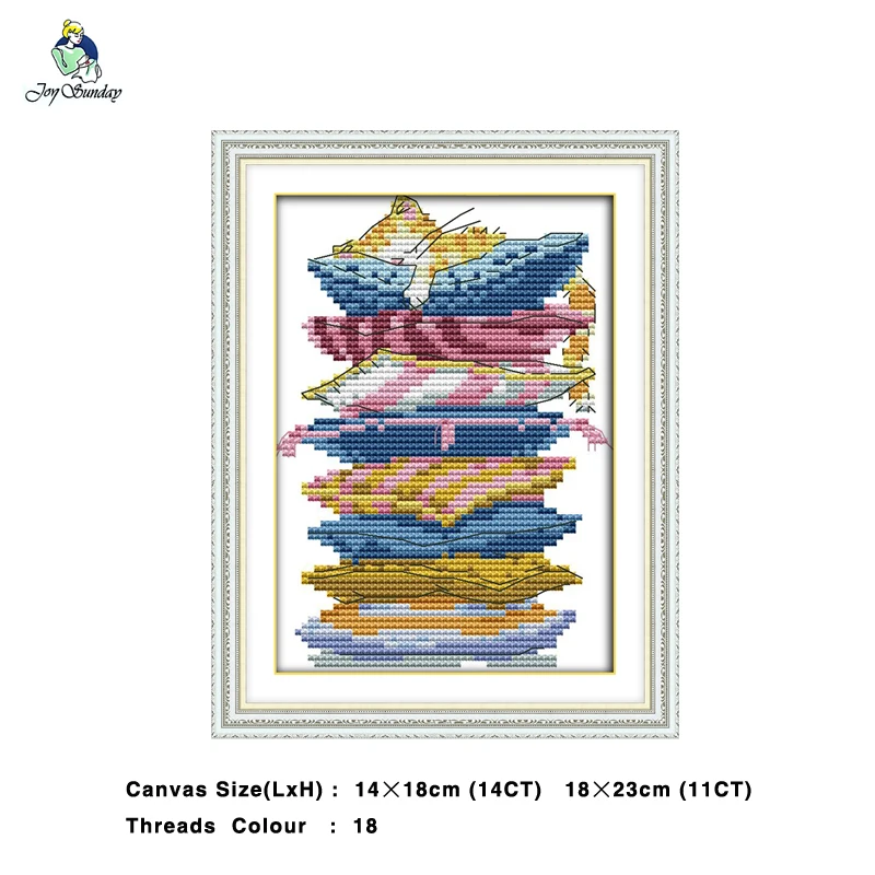 

A Sleeping Cat Really Comfortable Painting 14CT 11CT Counted Cross Stitch Kits Embroidery Set Needlework Set Home Decor