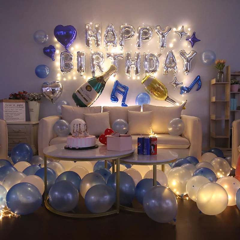 Взрослый день рождения декоративная буква алюминиевый шар для дня День