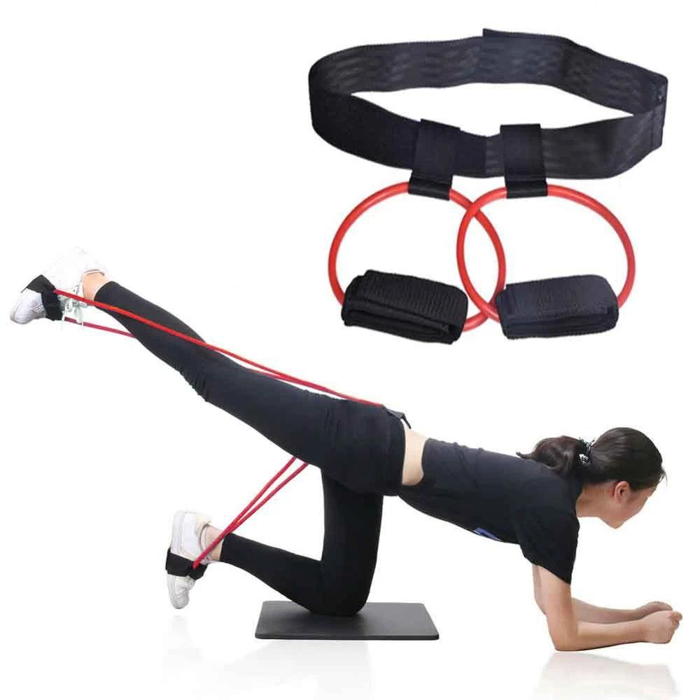 

Fitness Booty Belt Band Adjustable Waist Belt Pedal Resistance Bands for Glute and Body Shape Muscle Workout