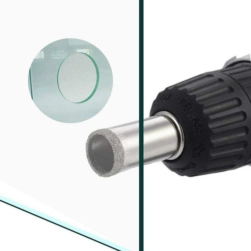 

50 Pcs Diamond Coated Drill Bit for 8 mm Diamond Pointed Hole Saw, for Ceramic Tiles, Glass, Kitchen Ceramics, Marble