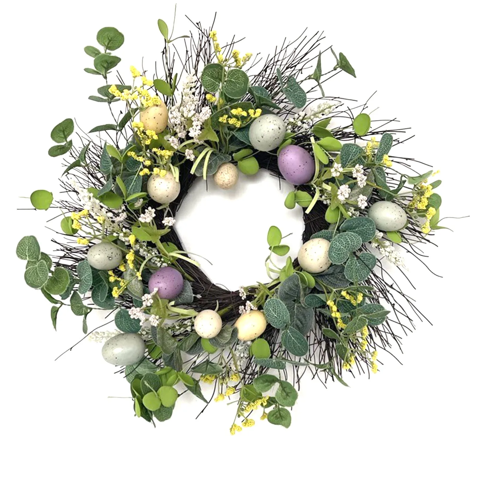Счастливой Пасхи венок из ротанга яйцо декорация для дома Deco цветные пены полиэтилена самостоятельного