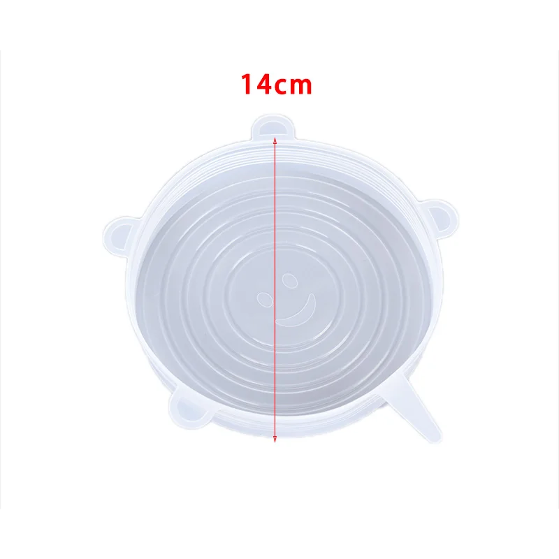 1 шт. силиконовые крышки для сохранения свежести пищи прочные многоразовые
