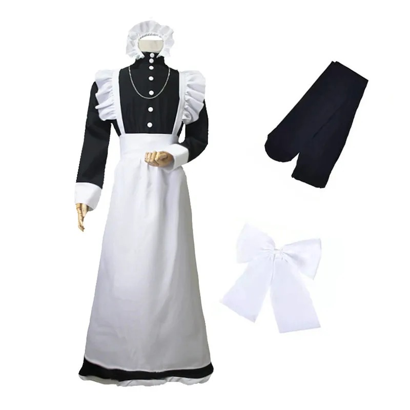 

Унисекс косплей-форма Donsignet, Мужская одежда, горничная, Лолита, платье горничной, костюмы для косплея аниме, комплекты платьев