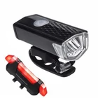 Велосипедный фонарь с зарядкой через USB, водонепроницаемый задний и Передний фонарь для горного велосипеда, предупреждающий сигнал безопасности