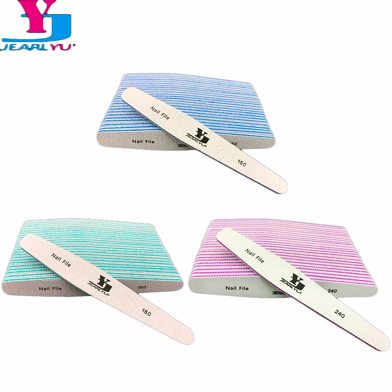 

50 Pcs New Professional Nail File Lima 150/180/240 Nagelvijl Drop UV Gel Nail Polish Kalk Nagels Acrylic Nail Supplies Para Unha