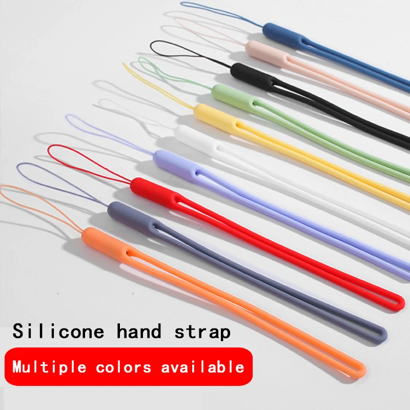 

Phone Lanyard Liquid Silicone Female Chain Wrist Short Pendant Keychain U Disk Phone Shell Strap ID Card Gym USB Hanging Rope
