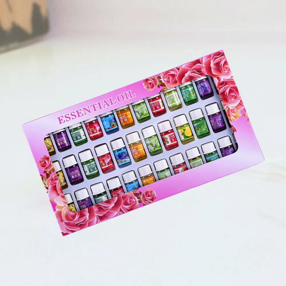 

36pcs In One Box 3ML Water Soluble Fragrance Essential Oil Refill Humidifier Aroma Oil Set for Home Car Office Store
